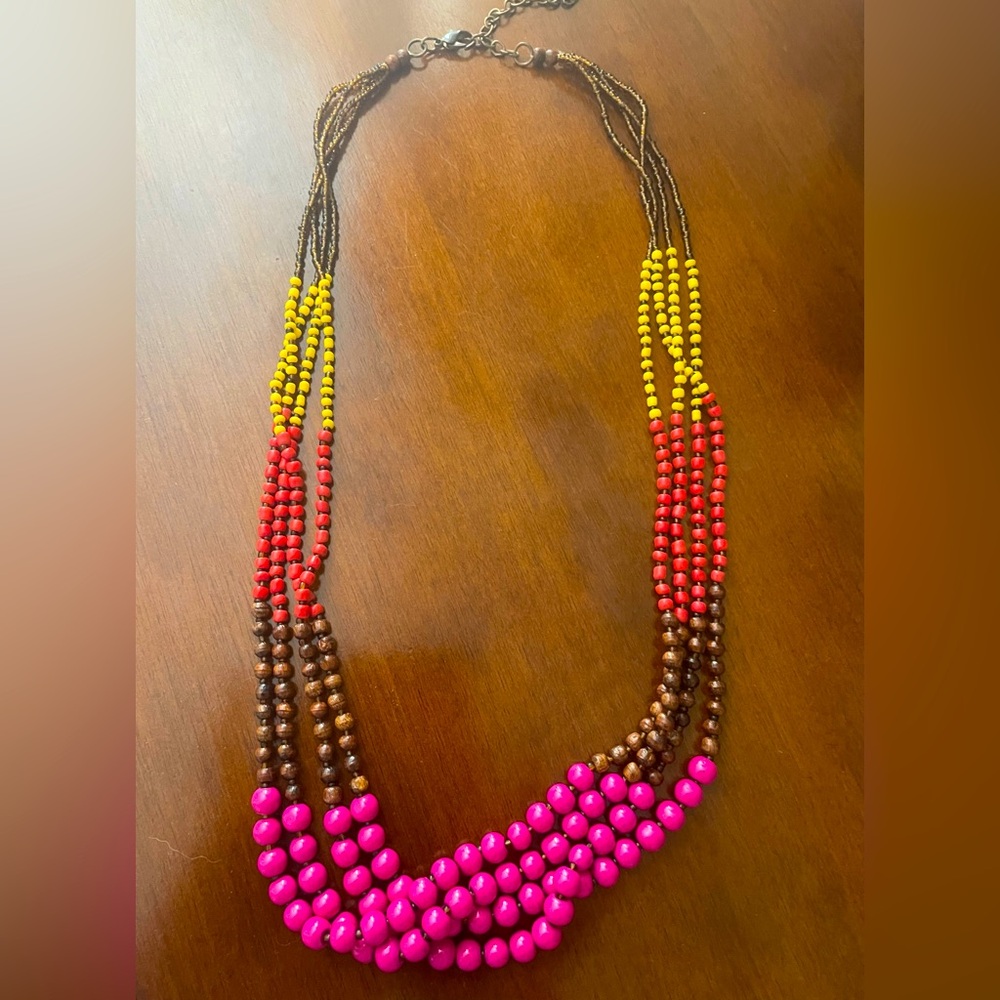 Colorful beaded necklace